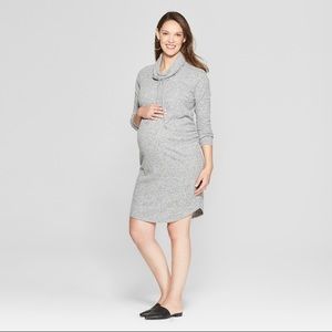 NWT Maternity Cowl Neck Sweatshirt Dress